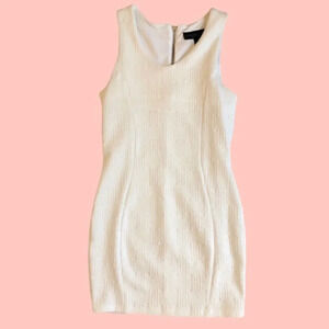 Topshop white/ivory color textures dress’s